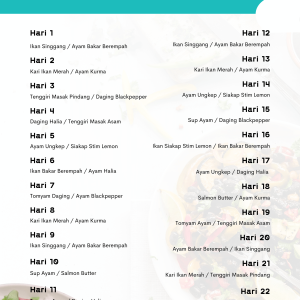 Confinement Food 44 Hari